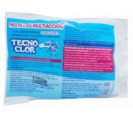 PASTILLA DE CLORO TECNOCLOR MULTIACCION 200G
