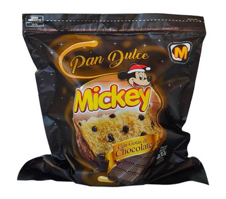 PAN DULCE MICKEY C/ CHOCOLATE 400GR