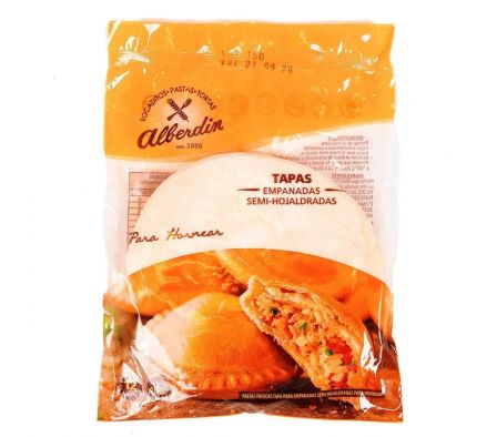 TAPA EMPANADA ALBERDIN PARA HORNO 15CM 400GR