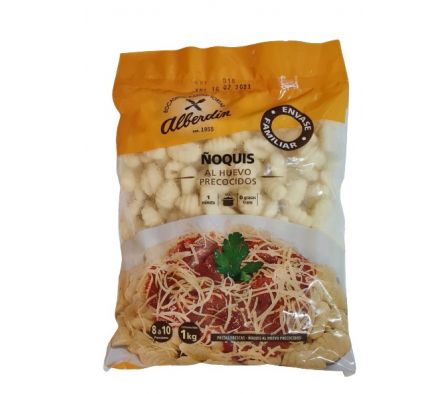 ÑOQUIS ALBERDIN DE SEMOLIN TAMAÑO FAMILIAR  X 1KG