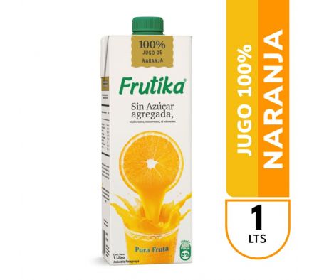 JUGO FRUTIKA LIGHT SIN AZUCAR NARANJA 1LT