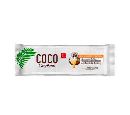 JABON EN PAN CAVALLARO COCO PURO 10UN X 40GR