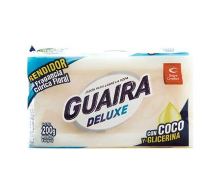 JABON EN PAN GUAIRA INDIVIDUAL BLANCO 200GR