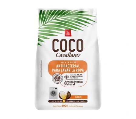 JABON EN POLVO CAVALLARO COCO DELICADO 800GR.