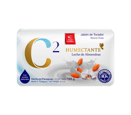 JABON DE TOCADOR C2 HUMEC 125G- LECHE DE ALMENDRA