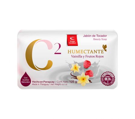 JABON DE TOCADOR C2 HUME 125G VAINILL Y FRUT ROJ