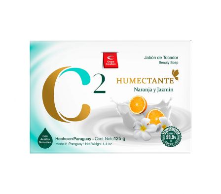 JABON DE TOCADOR C2 HUMEC 125G NARANJA Y JAZMIN