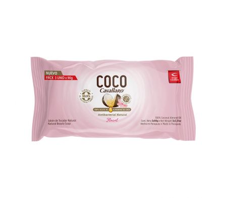 JABON DE TOCADOR CAVALLARO COCO VERBENA 3X90GR