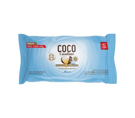 JABON DE TOCADOR CAVALLARO COCO MARINA 3X90GR