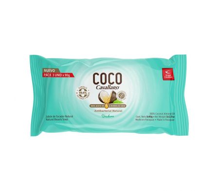 JABON DE TOCADOR CAVALLARO COCO FLORAL 3X90GR