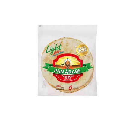 PAN ARABE PANADERIA 2000 LIGTH CHICO X6UNIDADES