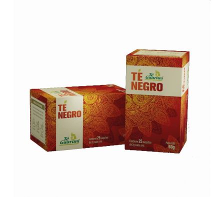 TE GUARANI NEGRO 50GR 25 SAQ.
