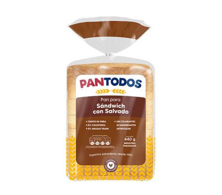 PAN DE SANDWICH PANTODOS SALVADO 460GR