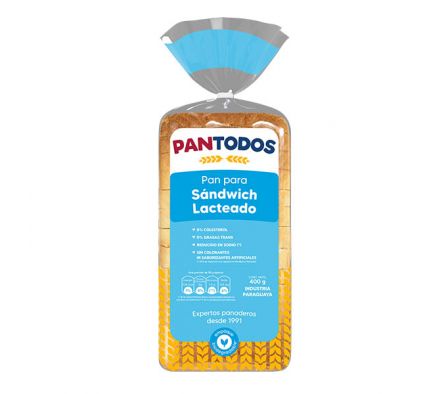 PAN DE SANDWICH PANTODOS LACTEADO 350GR