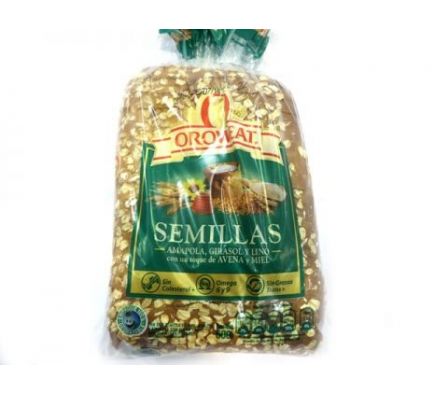 PAN DE SANDWICH OROWEAT SEMILLAS 600GR