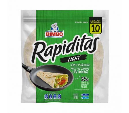 RAPIDITAS BIMBO LIGHT 310GR