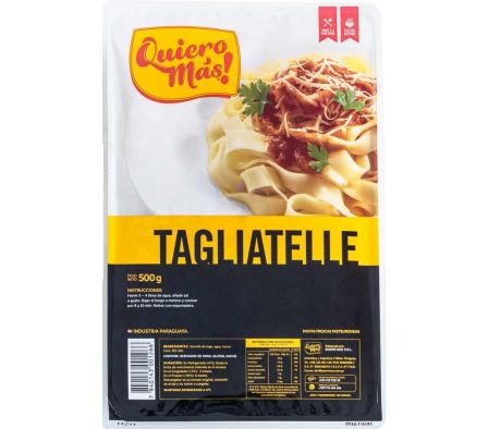 FIDEO TAGLIATELLE QUIERO MAS PASTEURIZADO 500GR