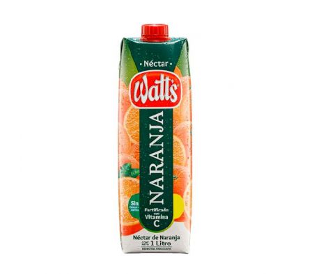 JUGO WATTS NECTAR NARANJA 1LT