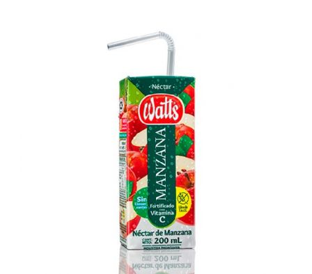 JUGO WATTS NECTAR MANZANA 200ML