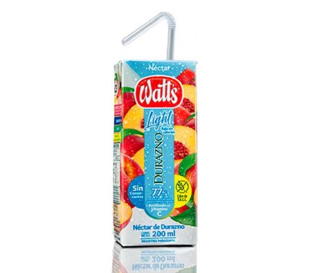 JUGO WATTS DURAZNO LIGHT 200ML