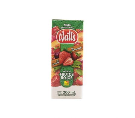 JUGO WATTS NECTAR FRUTOS ROJOS TETRA 200ML