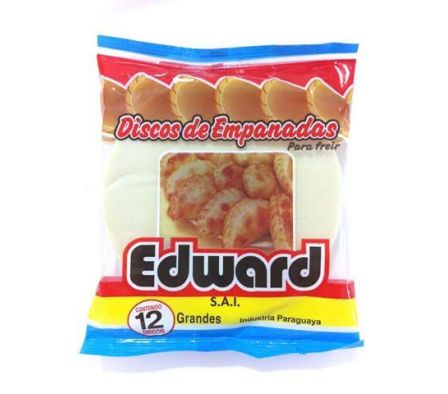 TAPA EMPANADA EDWARD GRANDE PARA FREIR 12UN