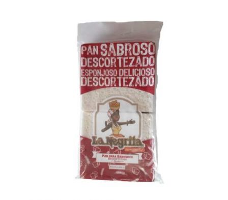 PAN DE SANDWICH LA NEGRITA DESCORTEZADO BLANCO