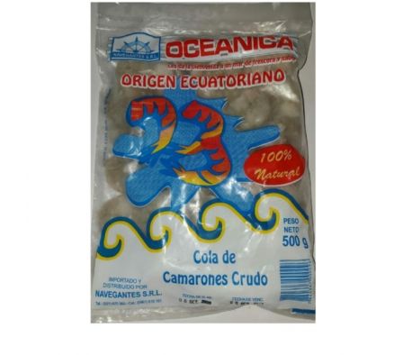 COLA DE CAMARON OCEANICA CRUDO 500GR