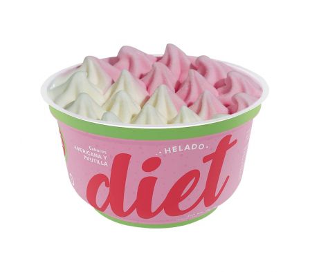 HELADOS AMANDAU DIET AMERICANA FRUTILLA