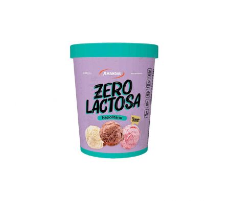 HELADO AMANDAU NAPOLITANO ZERO LACTOSA 650GR
