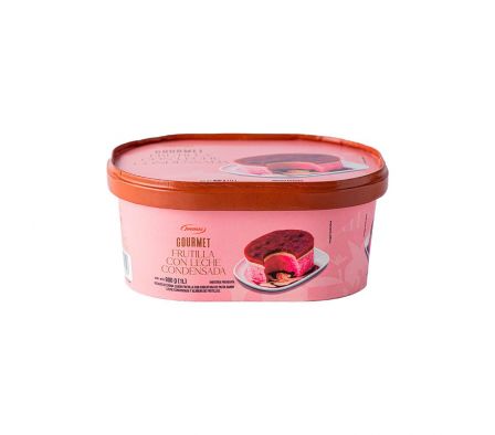 HELADO AMANDAU GOURMET FRUTILLA/CONDENSADA 900GR