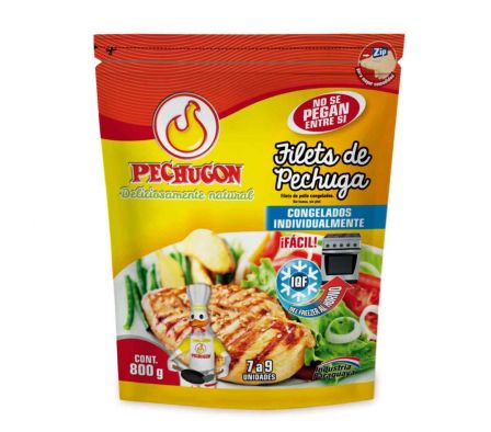 FILETS DE PECHUGA PECHUGON CONGELADA IQF 800GR