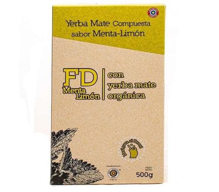 YERBA MATE FD ORGNICA MENTA/LIMON 500G
