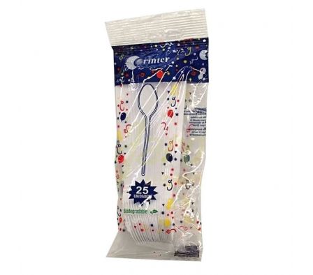 CUCHARITA CORINTER BLANCO X 25 UNID 
