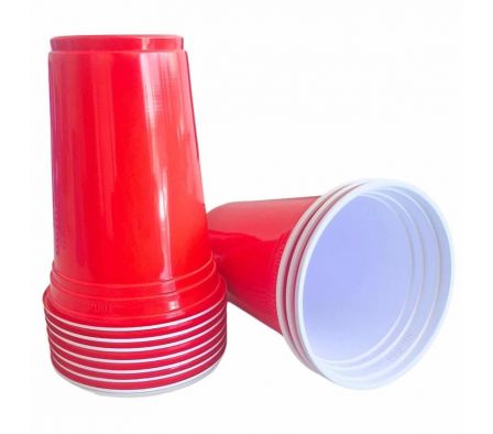 VASO CORINTER AMERICANO ROJO 300ML X 10 UNID