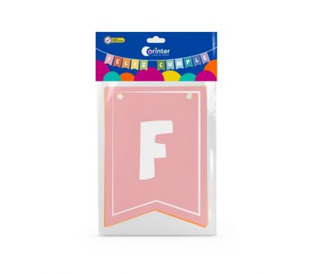 BANDERIN CORINTER ARCOIRIS FELIZ CUMPLE 