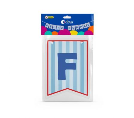 BANDERIN CORINTER RAYAS FELIZ CUMPLE   