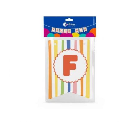 BANDERIN CORINTER COLORIDO FELIZ DIA 