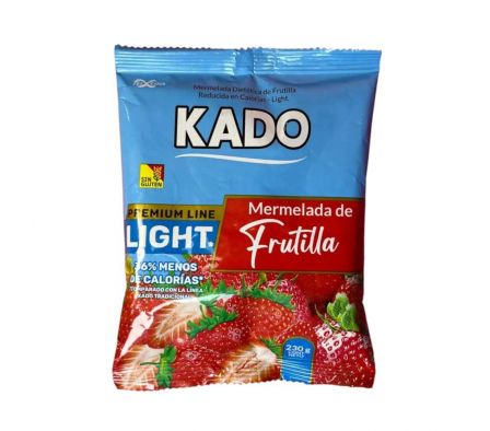 MERMELADA KADO SACHET FRUTILLA LIGHT 230 GR 