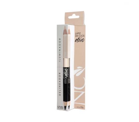 DELINEADOR NEWCOLOR DUO NEGRO BLANCO ILUMINADO 1GR