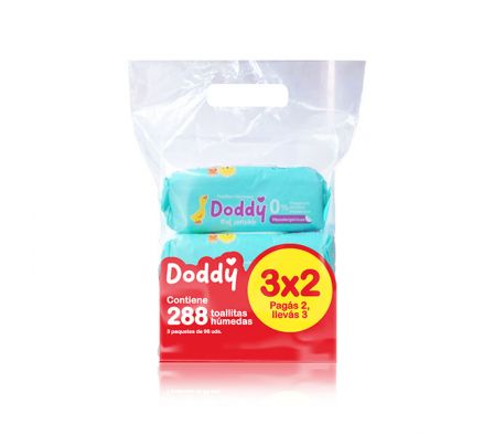 PACK TOALLITAS HUMEDAS DODDY 96UN C/U