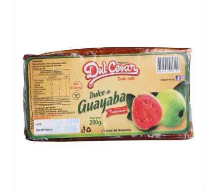 DULCE DE GUAYABA DULCESAR BARRA 200GR