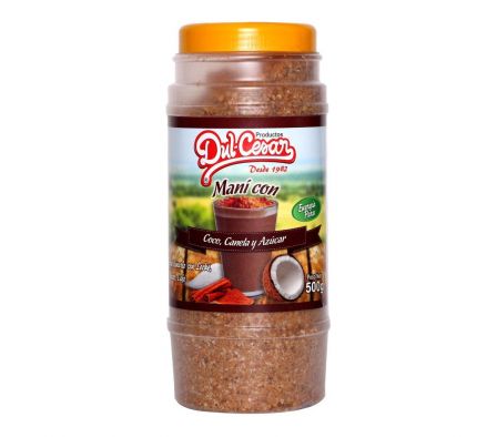 MANI MOLIDO DULCESAR CON COCO CANELA Y AZUCAR 500G