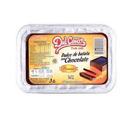 DULCE DE BATATA DULCESAR CON CHOCOLATE 250G