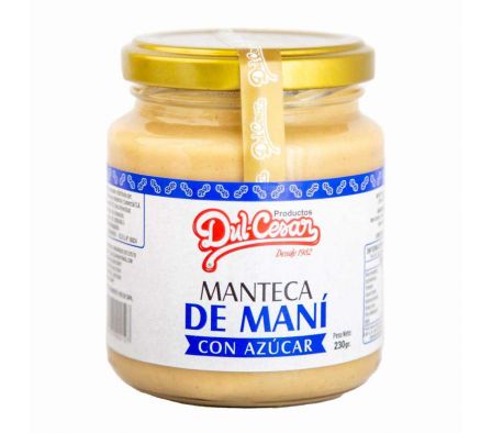 MANTECA DUL CESAR DE MANI CON AZUCAR VIDRIO 230 GR