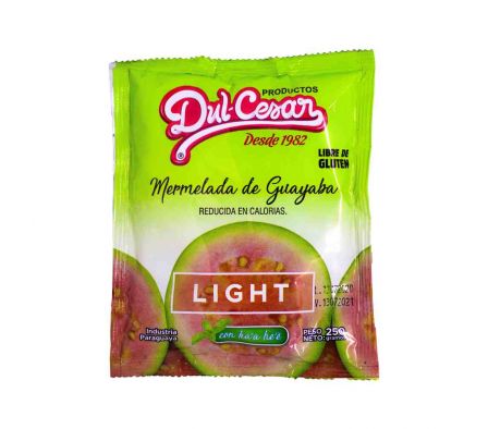 MERMELADA DULCESAR DE GUAYABA LIGTH SACHET 250GR