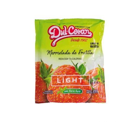 MERMELADA DE FRUTILLA DULCESAR LIGTH SACHET 250GR