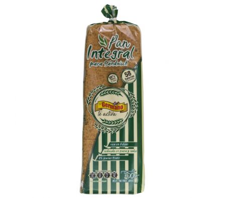 PAN DE SANDWICH EL GERMANO INTEGRAL 700GR
