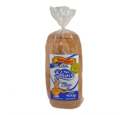 PAN EL GERMANO PARA SANDWICH BLANCO 400GR