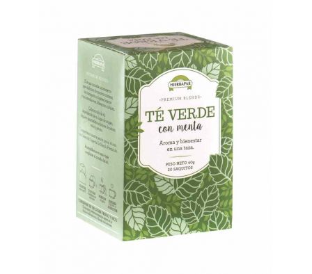 TE HIERBAPAR VERDE CON MENTA 40GR 20SAQ.